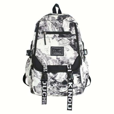 China Fashion 2022 summer large capacity travel outdoor waterproof bag of chic mixed color tied-dyed schoolbag to increase camping for sale