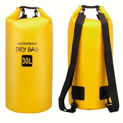 China Wholesale Fashion PVC 500D Full Color Lightweight Letter Printing Backpack Beach Dry Bag For Outdoor Activities for sale