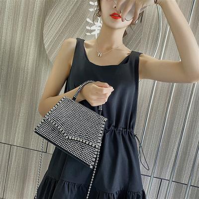 China New Trend Fashion Sense High-end Fashion Rivet Bag Portable Ins Diamond Inlaid Crossbody Bag For Lady for sale