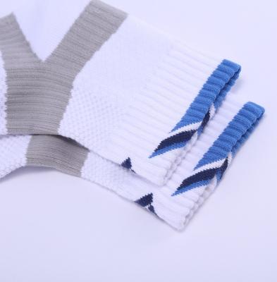 China 2023 Spring Badminton Sports Socks Good Quality Breathable Popular White Blue Gray Socks for sale