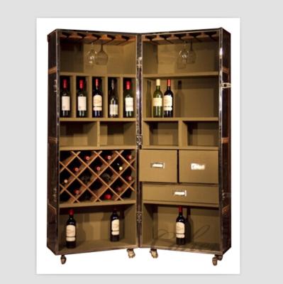 China Adjustable (other) antique home storage living room furniture luxury wine glass display cabinet for sale