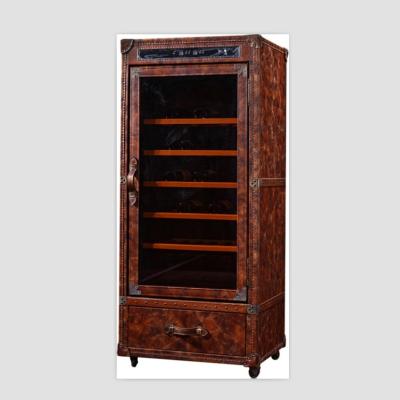 China Vintage Aviator Adjustable Luxury Bar Home Tall Antique American Style (Other) Wine Display Cabinet for sale