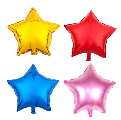 China Repeatedly used 32 inch foil star shaped balloons, star pentagon balloons birthday party and wedding decorations for sale