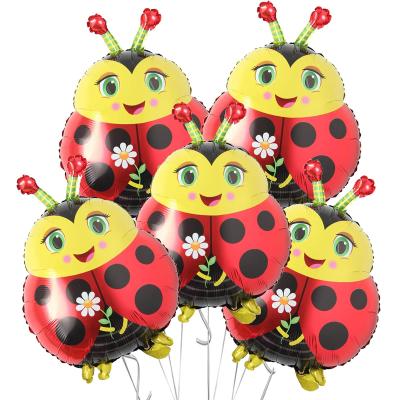 China Party Supplies Decorations Walking Pet Balloons Magic Ladybug Foil Balloon Party Supplies Baby Showers Birthday Decorations Balloons for sale