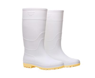 China White Men Tall Rubber Boots Lightweight Cheap PVC Boots Waterproof for sale