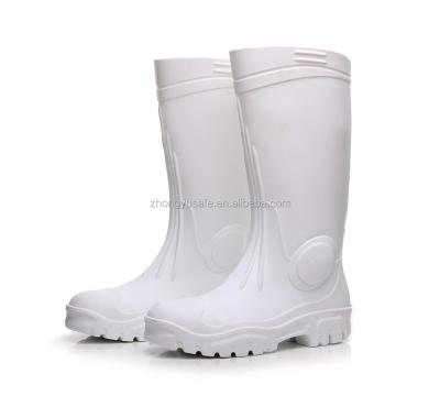 China PVC Waterproof Decorative Durable Hospital Tall White Gum Boots And Wellington Boots For Men for sale