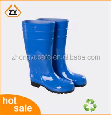 China Flat Heel Safety Rain Boot PVC Stick Up / Waterproof Boots Men / Rubber Overshoes Manufacturer for sale