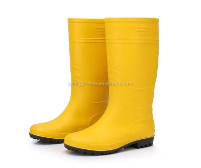 China Durable PVC Waterproof Decorative Yellow Cheap Shoe Covers, Jelly Water Garden Shoes, Rubber Rain Boots, Gum Waterproof Shoes for sale