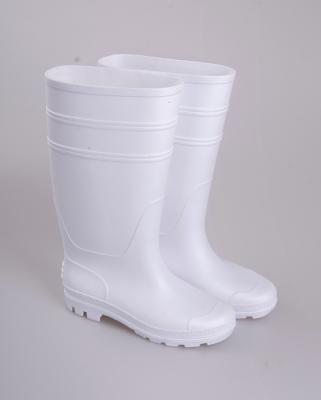 China Lightweight Hot Selling White PVC Rubber Boots For Food Industry , Clean Rain Boots for sale