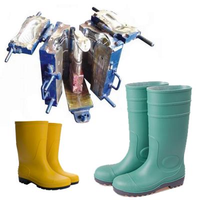 China Shoe Making Plastic Rain Boots Mould/PVC Safety Shoes Injection Mold Maker for sale