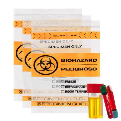 China Hot Sales Recyclable Lab Specimen Bag With Pouch Biodegradable Biohazard Specimen Bag for sale