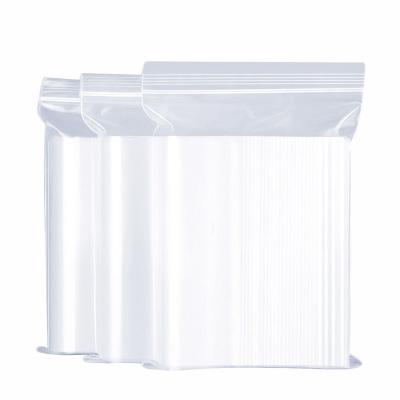 China Small Thickness 4mil Thickness 4mil PE Resealable Clear Resealable Poly Plastic Bags Jewelry Zipper Zipper Zip Lock Handle Seal Bag All Sizes for sale