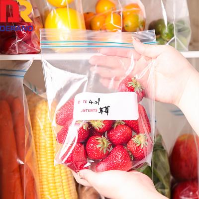 China Quart Snack Sandwich Double Zipper Security Seal Double Zip Lock Bag Packaging Ziplock Bag In Color Box for sale