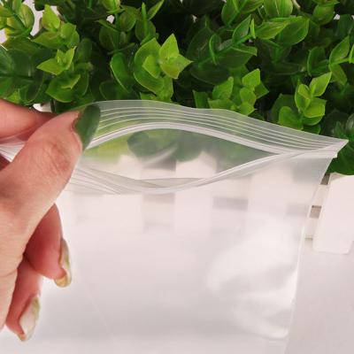 China BIODEGRADABLE Customizable Customizable Transparent Zipper Bag Food Storage Waterproof Reusable Freezer Plastic Packing Ziplock Bag for sale