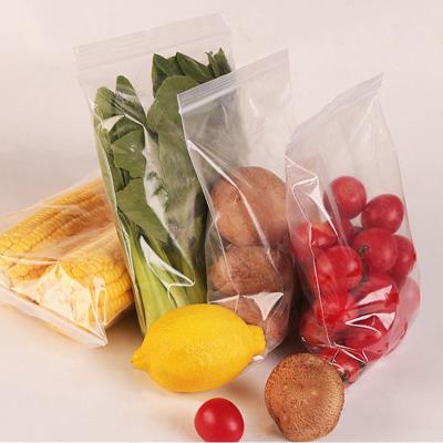 China BIODEGRADABLE Freezer Zipper Bags Resealing Custom PE Plastic Bag Reusable Seal Food Storage Handle Seal Zip Lock Bag for Vegetable and Fruit for sale