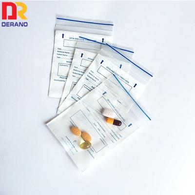 China Recyclable Cheap Pharmacy Pill Bag Medicine Dispensing Envelope for sale