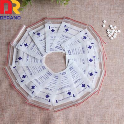 China Security Wholesale Programmable Dispensing Medicine Printed Medical Clear Zip Lock Plastic Bags With Logo for sale