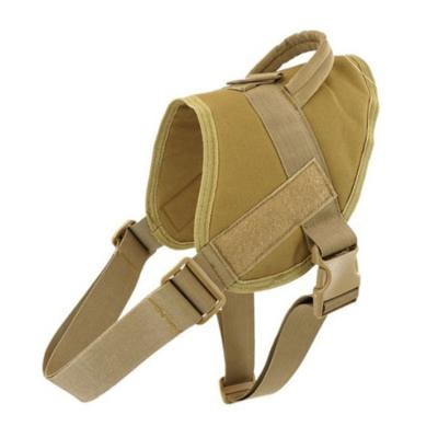 China Outdoor Activities Tactical Dog Harness Pulling Service Dog Vest German Shepherd Pet Service Dog Harness Adjustable Pet Training for sale