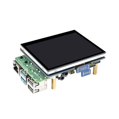 China 3.5inch touch IPS capacitive lcd display use with raspberry pi use pogo pin connection for communication and power supply 7.7*6.4 for sale