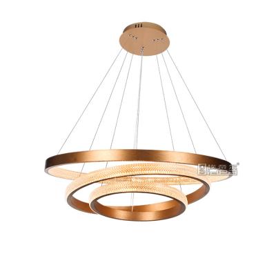 China Contemporary Modern Led Chandelier Light Round Circle Pendant Lamp for sale