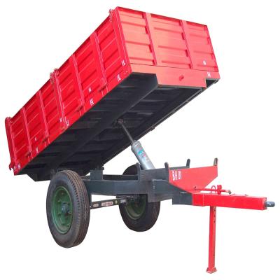 China High Quality Strong 2 Ton Single Axle Farm Trailer for sale