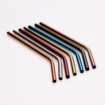 China Disposable Straws Eco Friendly Straight Reusable Metal Stainless Steel Drinking Straws for sale