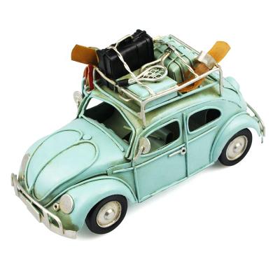 China Europe Vintage Car Models Iron Metal Crafts (7109A) For Home Gifts Retro Car Decor Handmade Model for sale