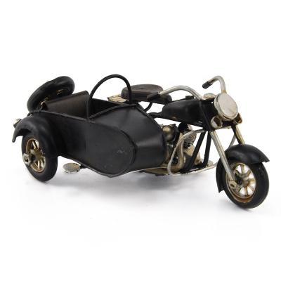 China Creative Europe Vintage Motorcycle Three Wheels Iron Side Model Open Bar Home Office Table Decor Kids Birthday Gifts for sale