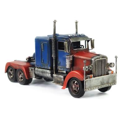 China Wholesale Decorative Wrought Iron Europe Antique Industrial Antique Truck Model Retro Old Large Metal Home Decoration for sale