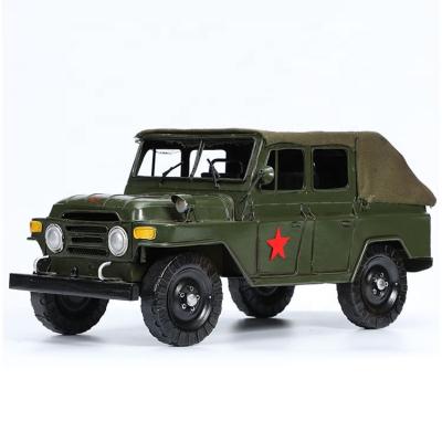 China TM222 Europe Vintage Decorative Chinese Liberation Truck Model Military Retro Car Iron Metal Decoration Great For Retro Bar Shop for sale