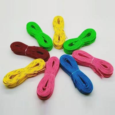 China Custom High Quality Waxed Ice Hockey Flat Skates Skating Laces for sale