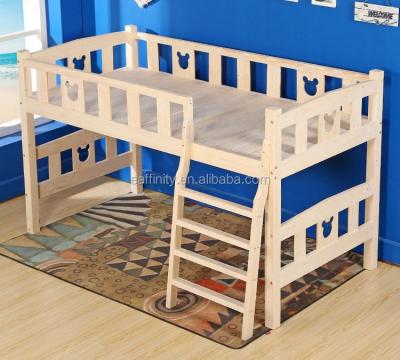 China Europen Wooden Pine Wood Baby Crib Single Solid Luxury Kid Child Bed Bunk Bed for sale