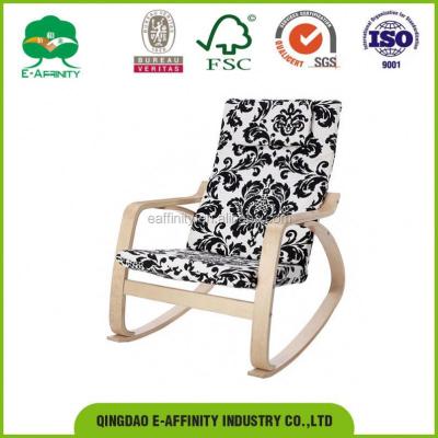 China Cheap Solid Wood KS-10 Relax Rocking Chairs Modern Wooden Rocking Chairs for sale