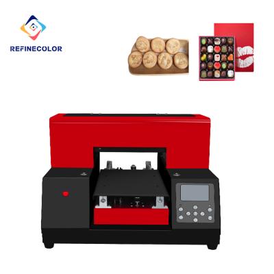 China Cake Factory Direct Sale A4 Heads A4 Inkjet Flex Printing Machine 3d Chocolate Cake Macarons Food Printer With Edible Ink for sale