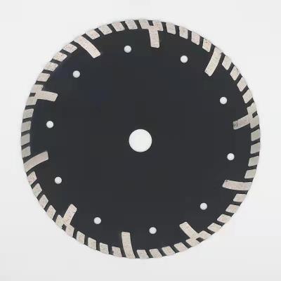 China Wet Cut 115mm 125mm M14 22.23mm Hole Turbo Diamond Cutter Blade Wet Dry Disc For Granite Stone With Protective Teeth for sale