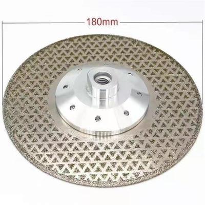 China Wet Use 7inch Wet 180mm Double Sided Diamond Cutting Disc Plated With M14 Flange Diamond Saw Blades For Marble Ceramic for sale