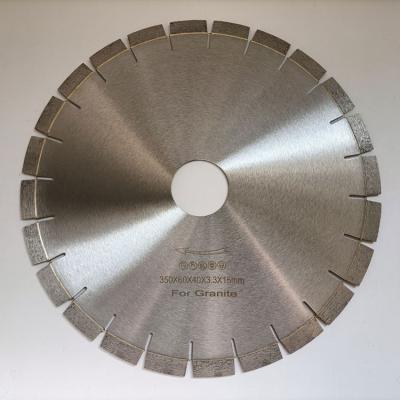 China 14 Inch Granite Cutter Wet Quiet Silent Diamond Cutting Tools Circular 350mm Bridge Saw Blade For Granite Disc for sale