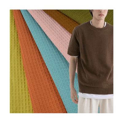 China Quick Dry  Wicking Polyester Waffle Fabric Knitted 32s  For T-Shirt zu verkaufen