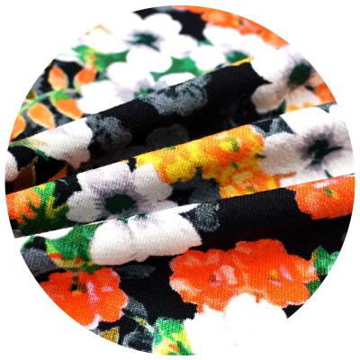 China Stock 95% rayon viscose spandex knitting digital inkjet printed fabric for dress for sale