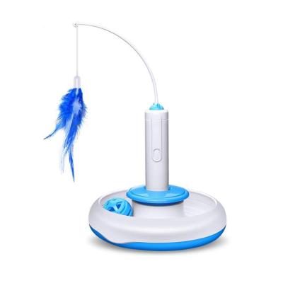 China automatic electronic laser electric mute training cat feather toy for sale