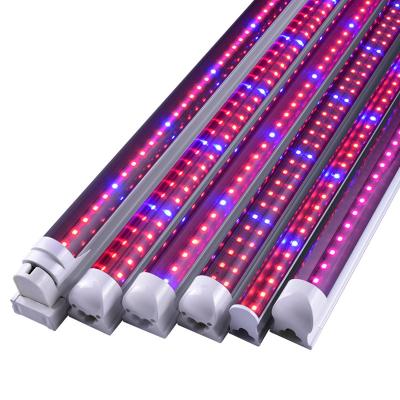 China Seed Seed Starting 2ft 4ft 8ft Led Bar Demeter T5 T8 Hydroponic Plant Led Grow Light Tube 360 ​​Degree Garland Greenhouse Led Strip Tube for sale