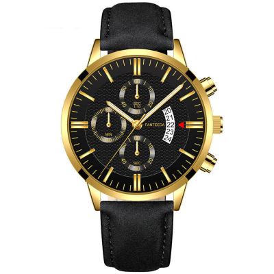 China Brand Calendar Quartz Watches Automatic Date Analog Mens Luxury Mens Watches Leather Automatic Mens Watches Business Casual for sale