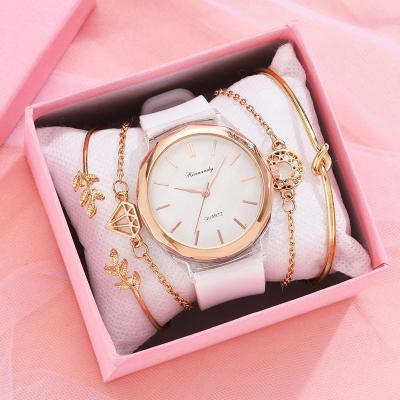 China Power Reserve Brand Top Luxury Designer Ladies Set Watch Soft Silicone Strap High Quality Women's Quartz Watch Relogio Feminino for sale