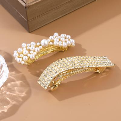 China Spring Clip Exquisite Headwear Decoration Rhinestone Hair Accessories Rhinestone Hair Clip Ponytail Clip Hair Jewelry Clip Top Hair Accessories for sale