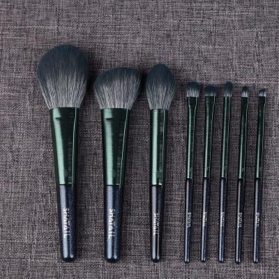 China Angular Blush Economical Custom Design Contour Cosmetic Brushes Colorful Makeup Brushes for sale