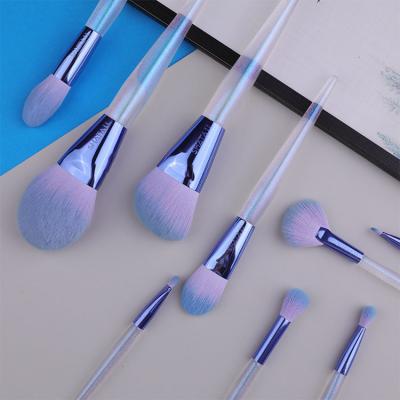 China Angular Blush Super Hot Private Logo Style High Quality Wholesale Price Regular Purple Makeup Brushes for sale