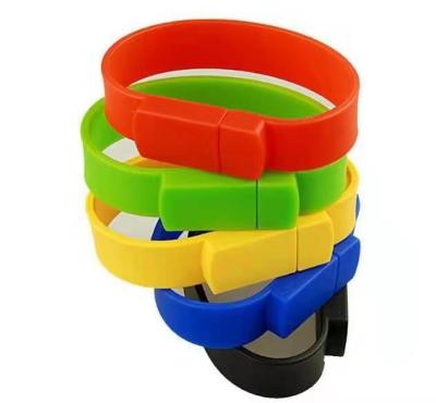 China Silicone USB Workout Flash Wrist Bands With Gift Box For Wedding In Bulk for sale