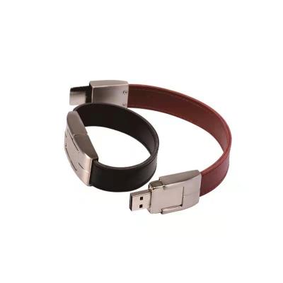 China Wedding Leather Leather Flash Drive Usb Wristband Flash Drive for sale