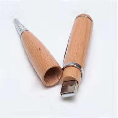 China 250Mb Wooden Pen Style Usb Flash Drive Wooden Bamboo With Pen for sale