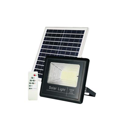 China Outdoor Factory Price Integrated Industrial Solar Led Flood Light Solar Power Outdoor Panel Light Ip65 For Gargen House Street for sale